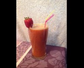 Cocktail fraise et kiwi au miel